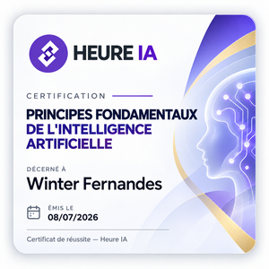 Principes fondamentaux de l'Intelligence Artificielle — Heure IA